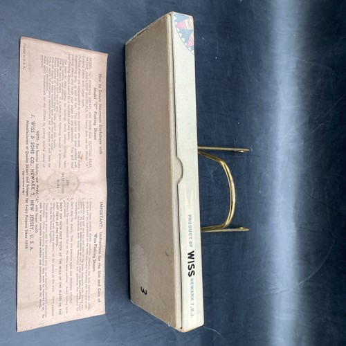 WISS Pinking Shears Scissors Model C Original Box Instructions Light Fabric Sew - Picture 13 of 20