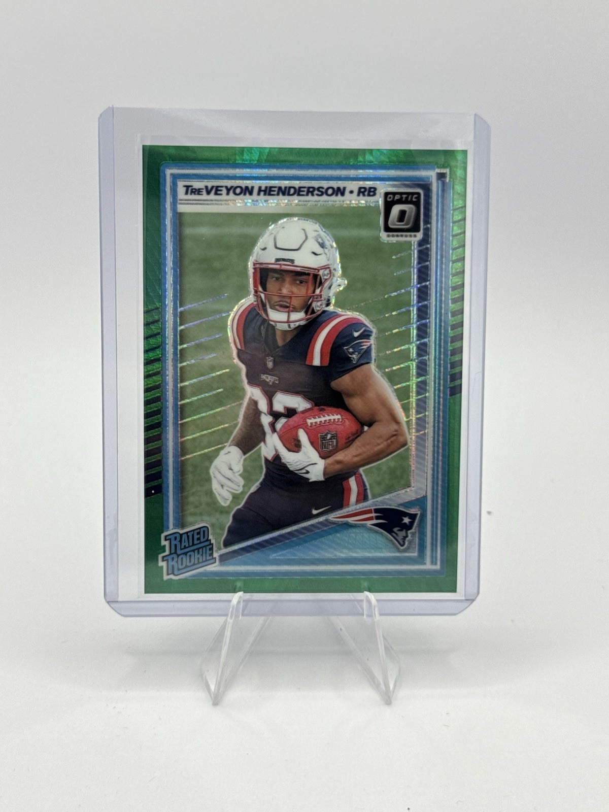 2025 Panini Donruss Optic - TreVeyon Henderson #248 Green Hyper Prizm (RC)