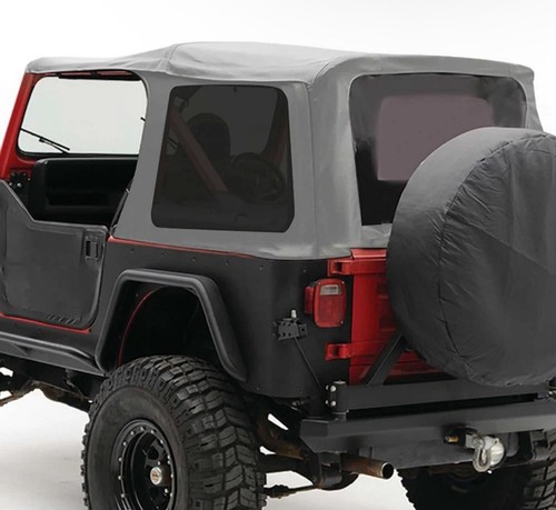 Smittybilt 9870211 Replacement Soft Top - Denim Gray - Fits 1988-95 Jeep YJ