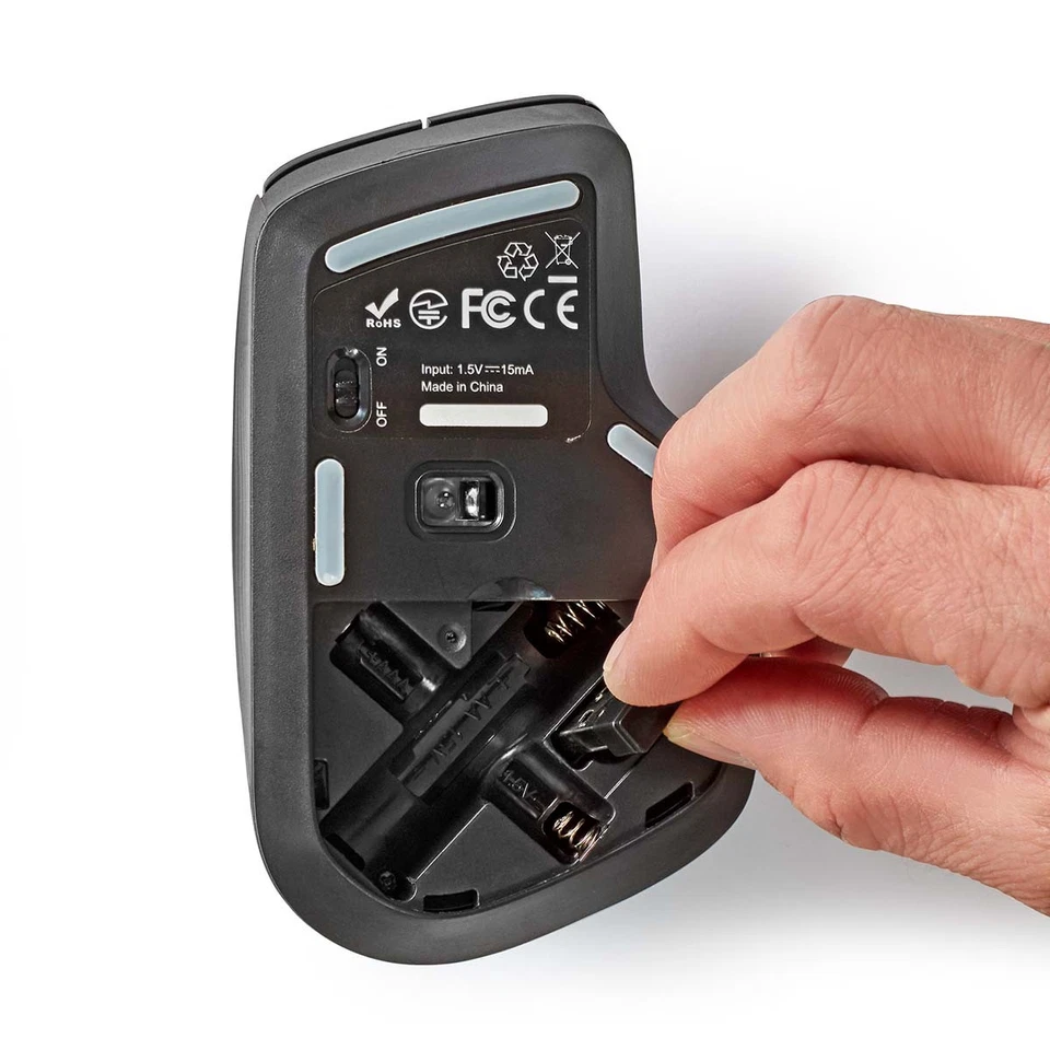 Nedis 6-button wireless mouse with adjustable DPI on/off button - Image 4 of 4