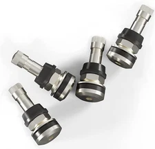 4 KITS TR416L TIRE VALVE STEMS.453" & .625" RIM VALVE HOLES LONG 2.1/4"