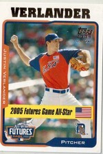 2005 Topps Update Justin Verlander. Futures All Stars Game