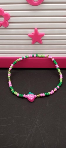 Handgefertigtes einzigartiges mehrfarbiges Glasperlenarmband 6,5 Zoll - Bild 2 von 2