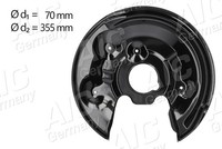 AIC Spritzblech, Bremsscheibe Hinterachse Links U.A. FüR Audi, Seat, VW