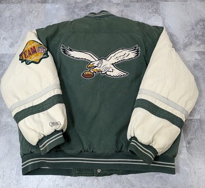 Vintage 90s Philadelphia Eagles MIRAGE Bomber Jacket Classic Collection Men s XL