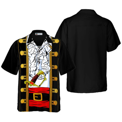 Funny Halloween Pirate Costume Hawaiian Shirt Aloha Shirt For Men and Women