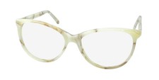 NEW ANDY WOLF 5023 EYEWEAR 55-15-140 AUSTRIA WOMENS S OVAL IVORY PLASTIC