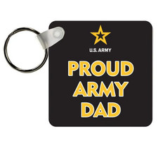 proud army dad key chain ring made in usa
