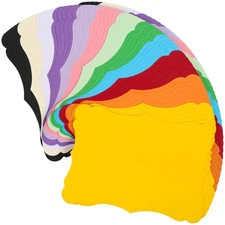 60 Sheets 12 Colors 5x7 Inch Cardstock - Colored Blank Kraft Cards 180gsm/65l...