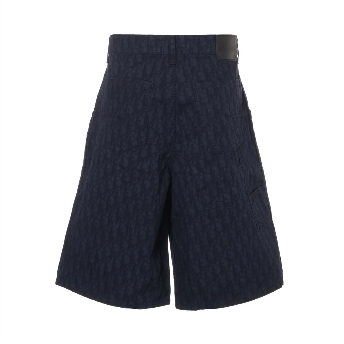 Christian Dior ディオール ネイビー パンツ Dior Oblique Cotton Short pants 31 Men's Navy Blue