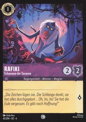 Lorcana Rafiki - Schamane der Savanne 6AZS-042 Common Deutsch Neu