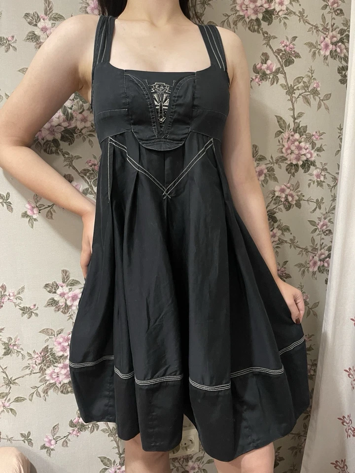 Le Jean Marithe Francois Girbaud Y2K Sundress Luxury Dress Avantgarde Rare - Image 4 of 4