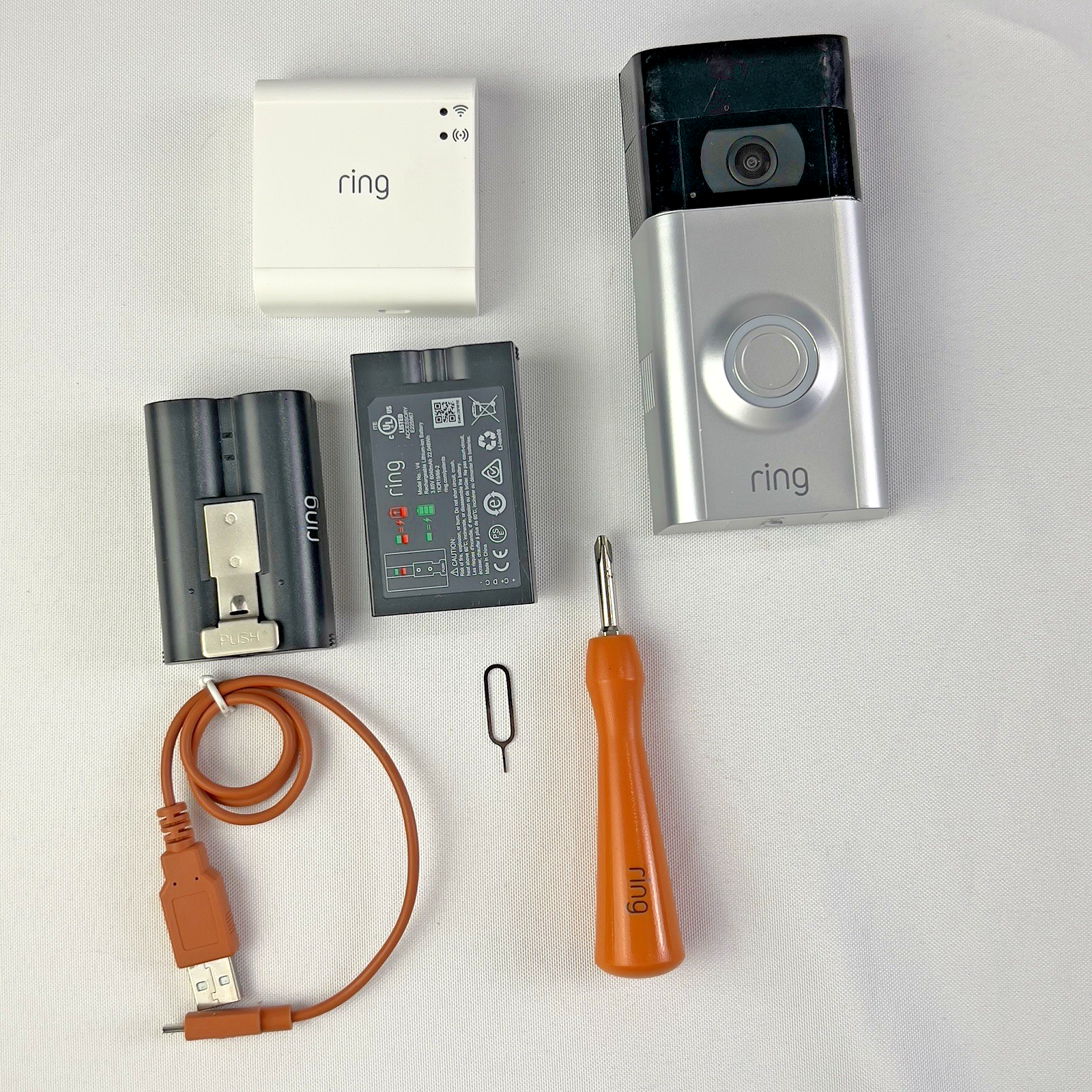 Ring Video Doorbell 2nd Gen - 1080p HD Wireless with Night Vision in Silver