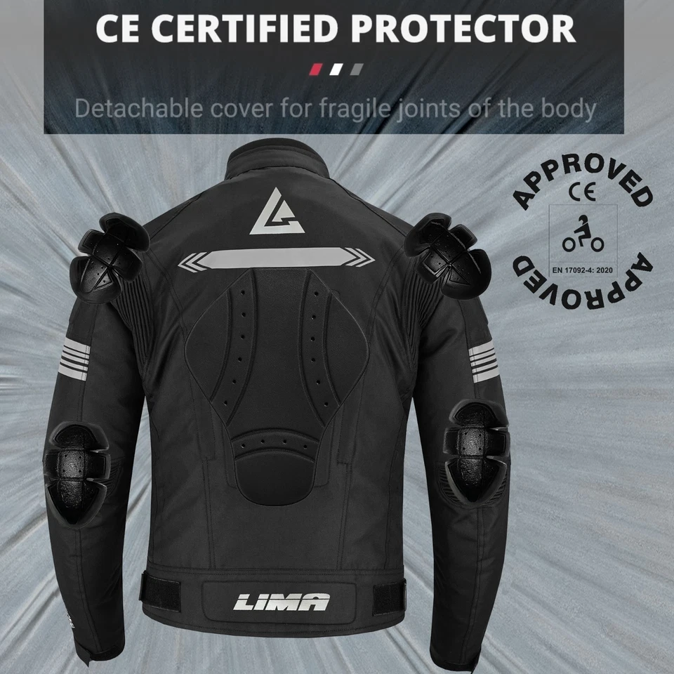 Chaqueta textil Cordura impermeable para motocicletas para hombre blindajes CE Foto 4 de 4