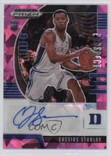 2020 Panini Prizm Draft Picks Prospect Pink Ice Cassius Stanley #PA-CS Auto 16n7