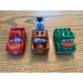 Lego Duplo Disney Cars Lightning McQueen Mater Chug Piston Cup Racing Set