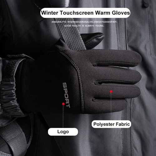 Thermal Winter Gloves Men Women Touch Screen Non-slip Cold Weather Warm Mittens - Picture 3 of 15