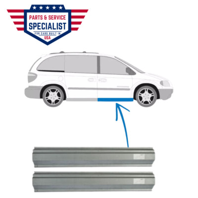 2X FOR CHRYSLER VOYAGER 96-08 SLIDING DOOR SILL REPAIR PANEL / RIGHT = LEFT