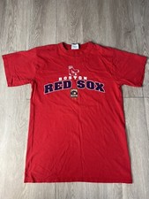 Vintage Men's Majestic Boston Red Sox Baseball T Shirt  MLB RED Retro Tee Medium