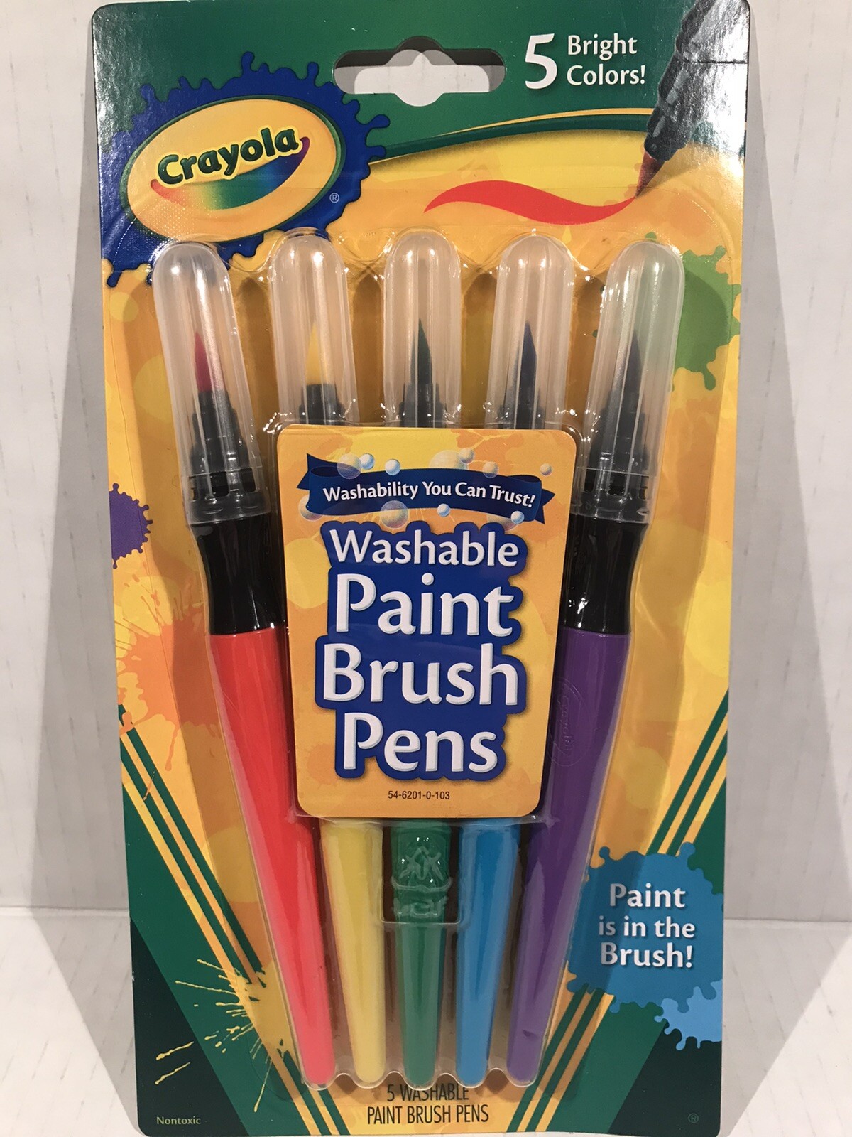 Crayola Washable Paint Brush Pens Paint Is In The Brush 5 Br