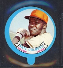 1973 TOPPS CANDY LIDS  NATE COLBERT  SAN DIEGO PADRES  25968