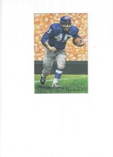 Emlen Tunnell Giants unsigned Goal Line Art Card