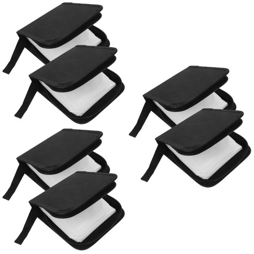 6 Pcs DVD Case Storage Holder 40-Capacity DVD Cases Organizer CD Carrying - Afbeelding 3 van 12