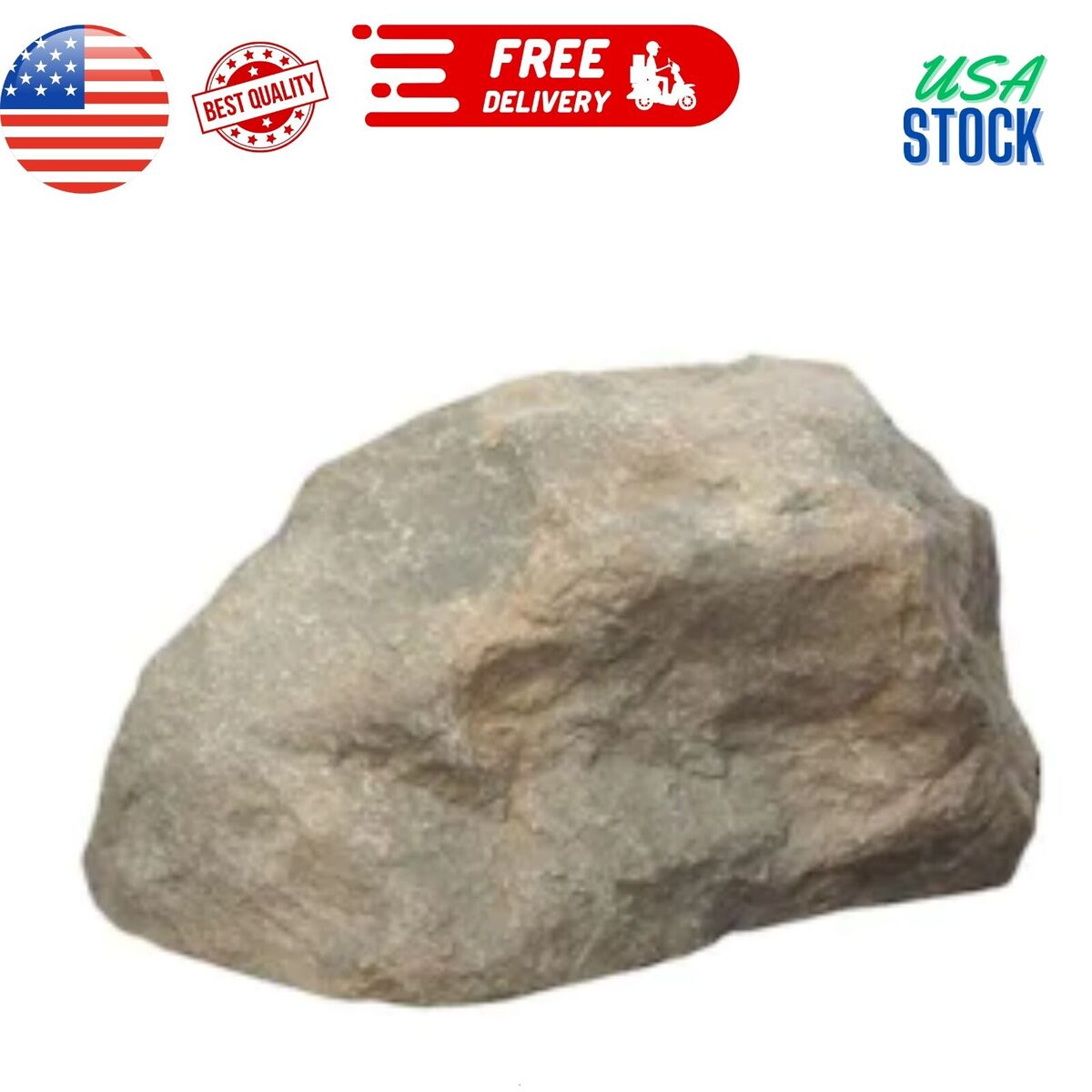 Outdoor Essentials 17 in. x 10.5 in. x 8 in. Gray Small Landscape Rock Outdoor Essentials 17 in. x 10.5 in. x 8 in. Gray Small Landscape Rock