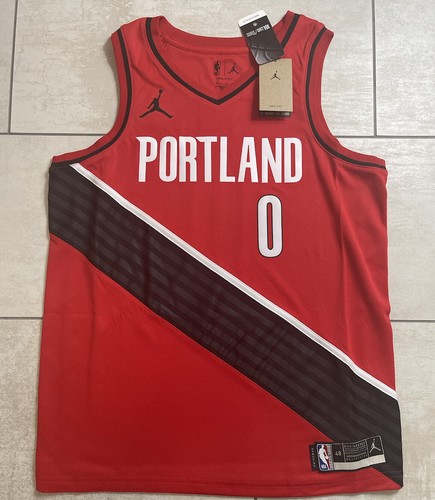 Damian Lillard NBA Swingman Trikot Portland Trailblazer Nike Jordan Gr. 48 Large