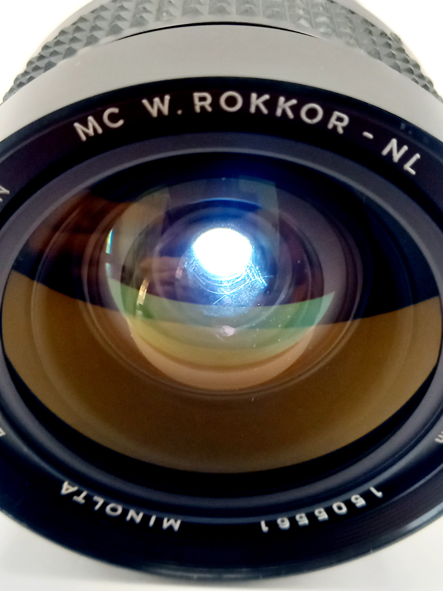 【美品】MINOLTA MC W.ROKKOR-NL 21mm F2.8 Minolta MC W.Rokkor-NL 21mm F/2.8 | LENS-DB.COM
