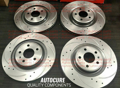 VOLKSWAGEN SCIROCCO 2.0 GT TDI MK3 2008-14 FRONT & REAR DRILLED & GROOVED DISCS