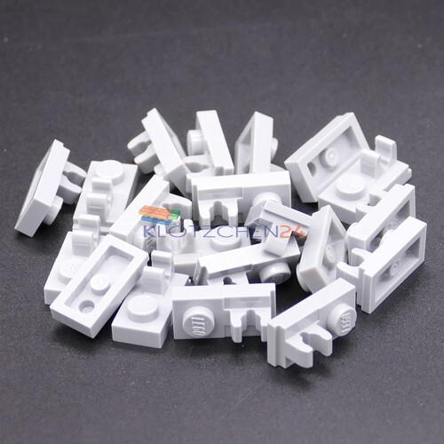 92280 LEGO® Plate, Modified 1 x 2 with Clip, 20 Stück, light bluish gray - Bild 2 von 2