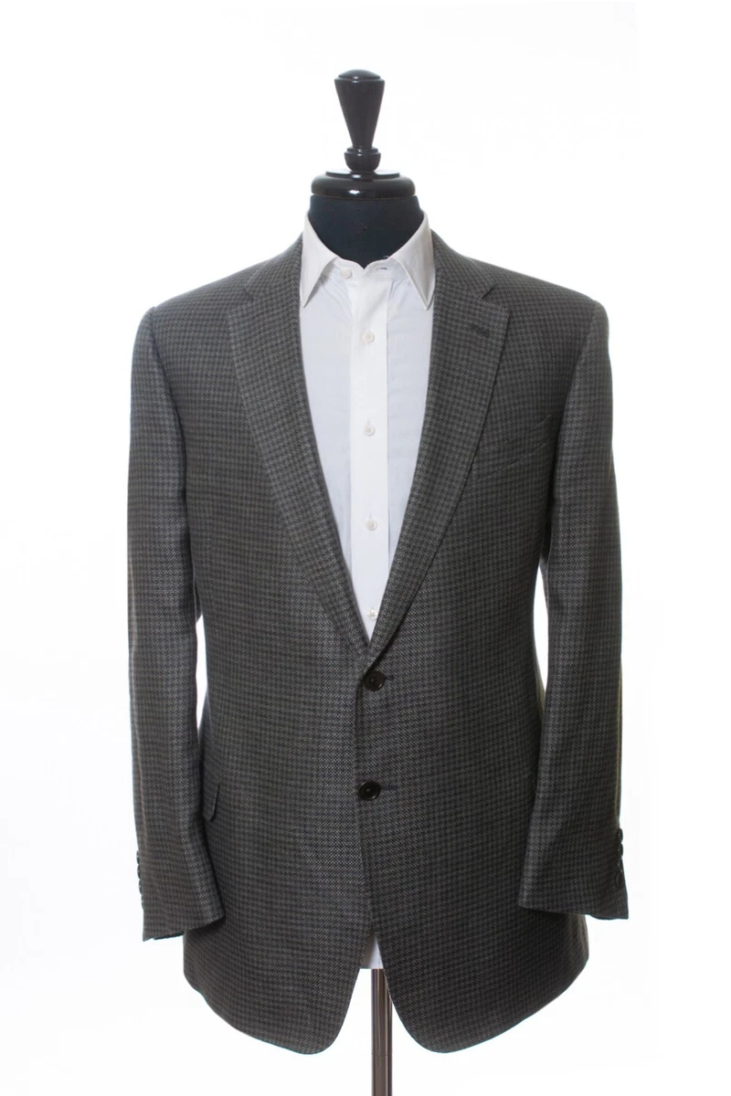 Armani Collezioni Gray Check Giorgio Blazer 23359