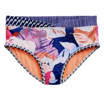 Athleta Girl Sunny Flora Bikini Swim Sport Mixed Print Bottoms Sz. L 12 NWOT