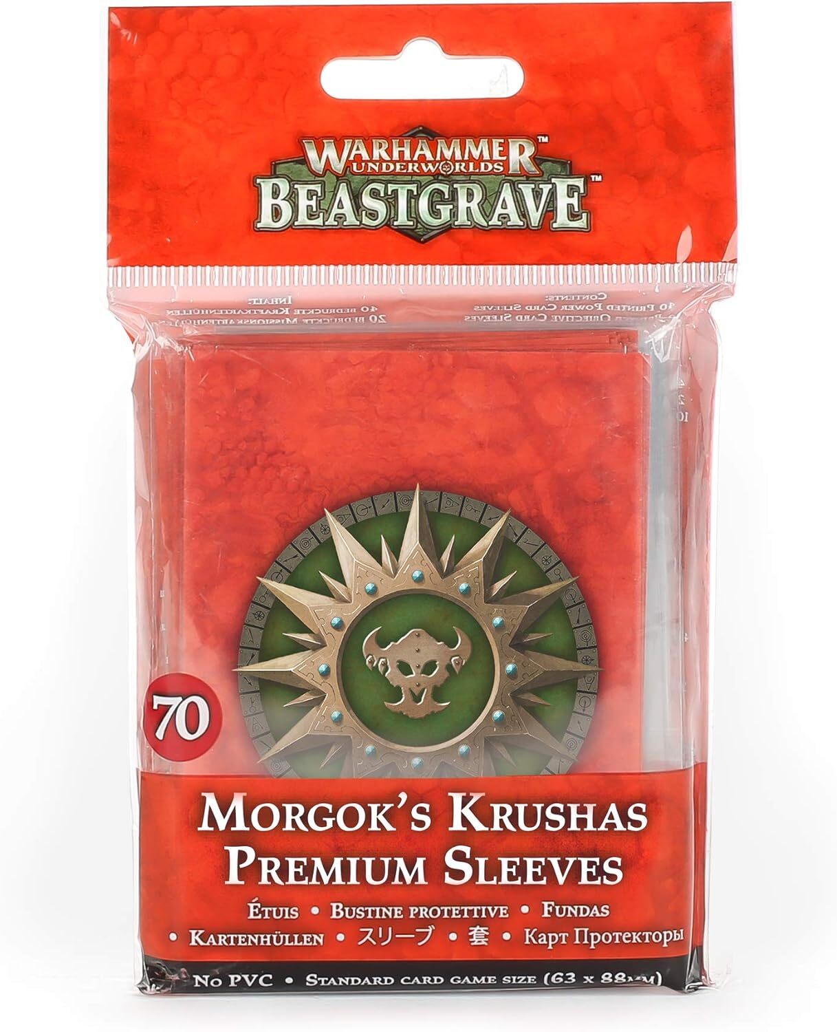 Наборы премиальных карт Warhammer Underworlds Beastgrave Моргок и Крушас (70)