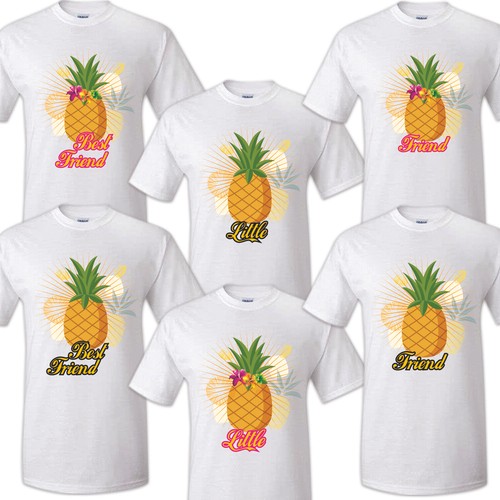 Pineapple Family Matching Birthday Party T-shirts Celebration Reunion Tropical - Picture 11 of 12
