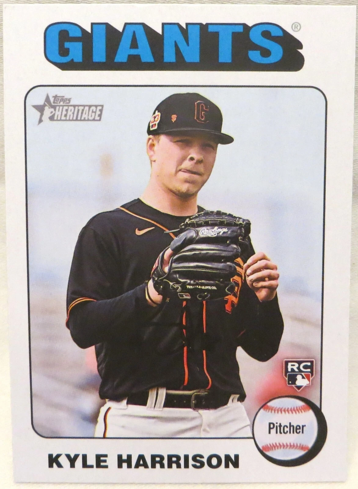 Kyle Harrison 2024 Topps Heritage White Border Parallel #324