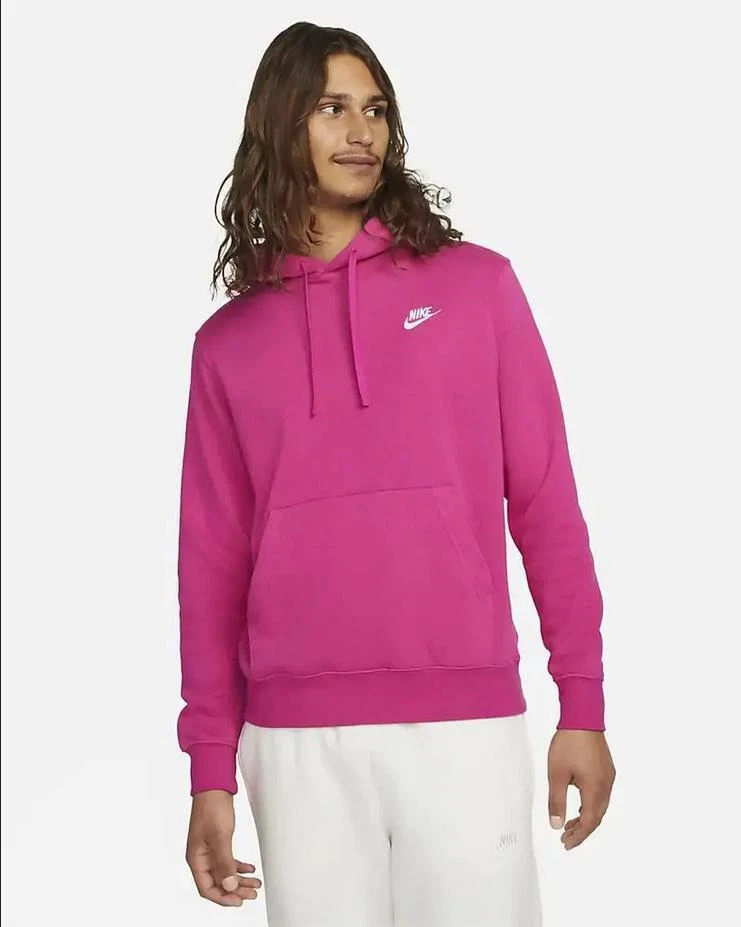 Nike Sweat-Shirt C / à Capuche Homme Sportswear Club Toison - 621 ( Rose  Fluo /