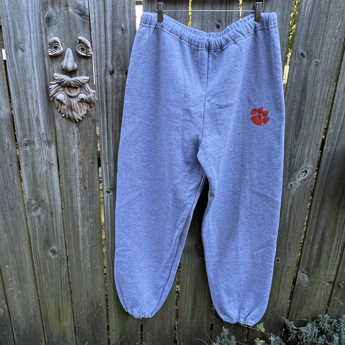 Russell Athletic Clemson Mens XXL Cotton Fleece Sweatpants Grey