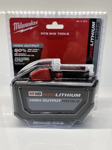 2025/ 48-11-1812 M18 REDLITHIUM HIGH OUTPUT 12.0 Battery Pack GENUINE M18 2025