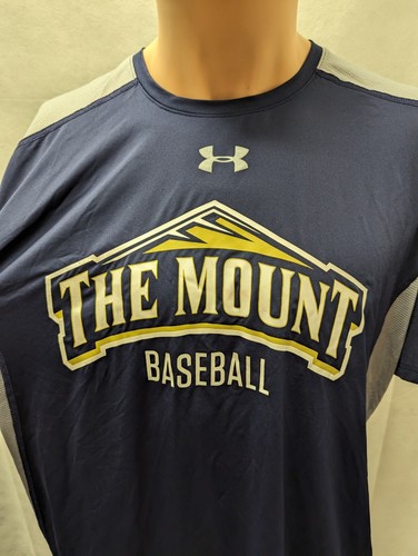 Team Issued Mount St. Mary's Baseball Shirt Under Armour L NCAA - Picture 2 of 7