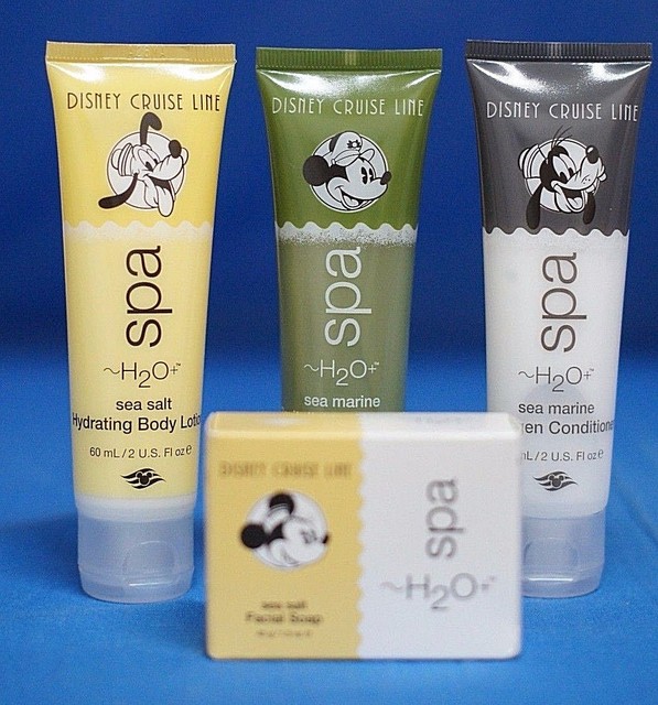 Disney Cruise Line h2O+ Spa Sea Salt Facial Soap, Lotion, Shampoo