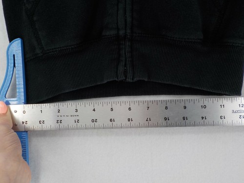 Nautica Hoodie Boys SZ L (6) Full Zip Fleece Black White Logo Childrens Sweater - Picture 8 of 12