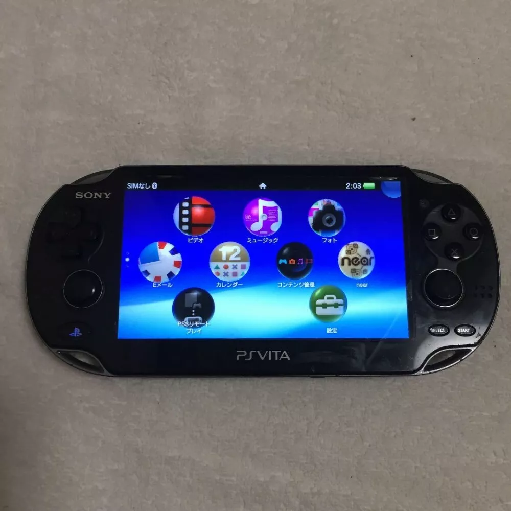 Playstation vita 3G/Wi-Fi model CRISTAL BLACK PCH-1100 only console