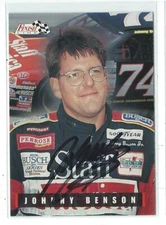 Johnny Benson Signed 1995 Classic Finish Line Card #46   NASCAR