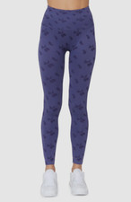  88 Spiritual Gangster Blue Love Sculpt Jacquard Leggings Size XS/S