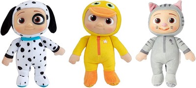 Neu CoComelon Jj Duckie, Kätzchen & Welpe Weich Plüsch Spielzeug 3 Pack Voll Set