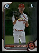 2022 Bowman Draft #BDC-124 Brycen Mautz Chrome St. Louis Cardinals