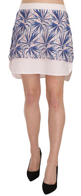 MSGM Skirt Applique Cotton-Blend Lace Knit Multicolor Mini IT44 /US10/L RRP $200