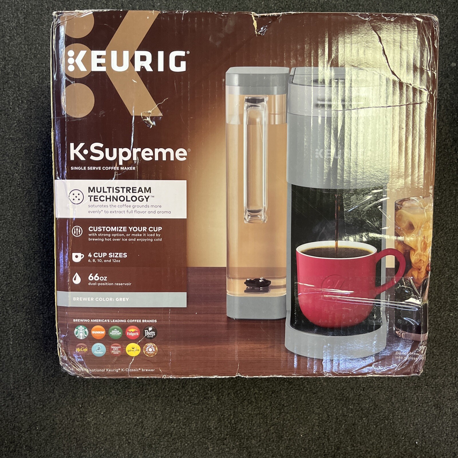 Keurig KSupreme Coffee Maker with 48 Assorted KCups and My KCup